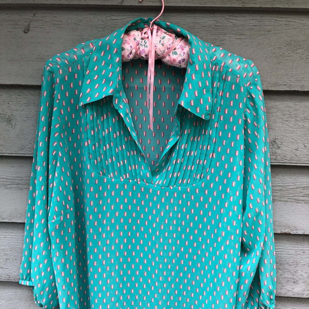 LYS Blouse. Semi sheer